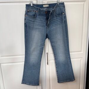 Madewell Womens Mid-Rise Kick Out Jean Medium Blue